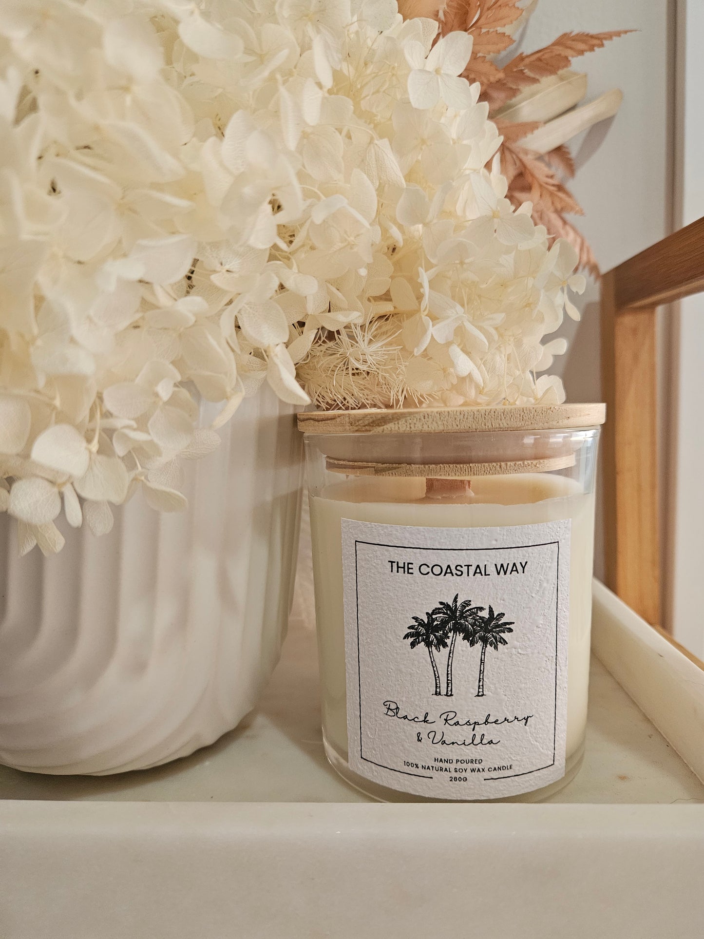 Black Raspberry & Vanilla Soy Wax Candle