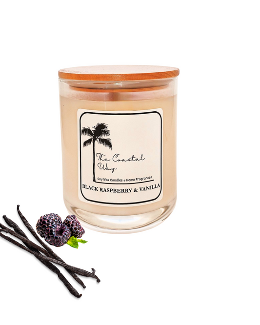 Black Raspberry & Vanilla Soy Wax Candle