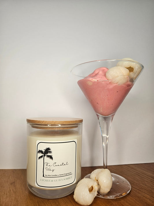 Lychee & Guava Sorbet Soy Wax Candle