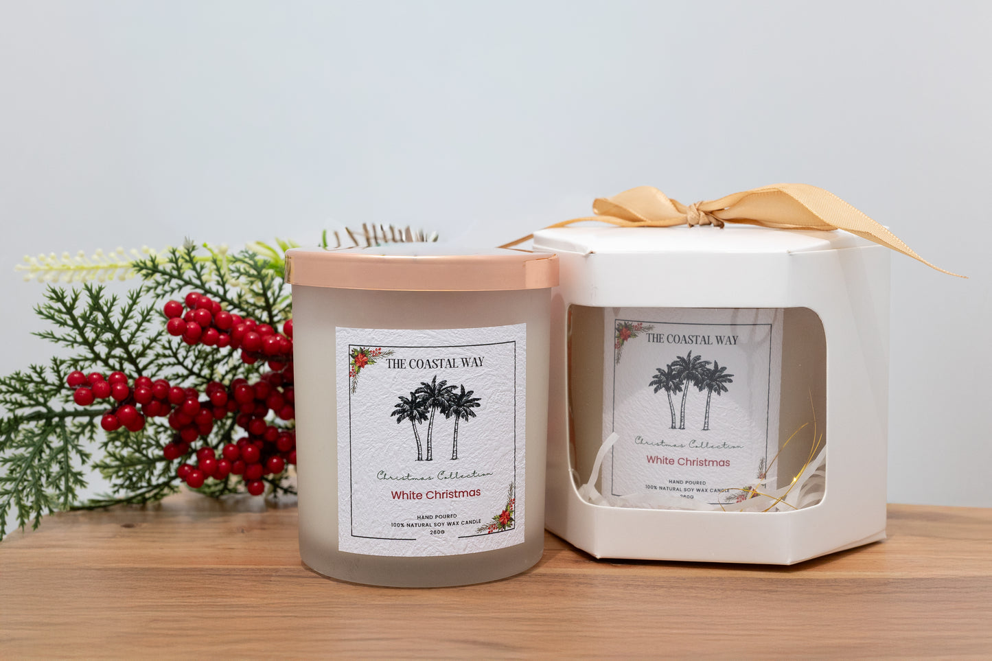 White Christmas Soy Wax Candle